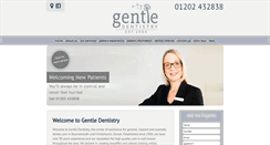 Desktop Screenshot of gentledentistry.co.uk