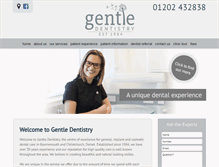 Tablet Screenshot of gentledentistry.co.uk