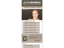 Tablet Screenshot of gentledentistry.com.au