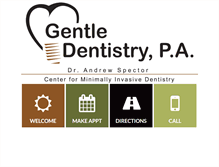 Tablet Screenshot of gentledentistry.com